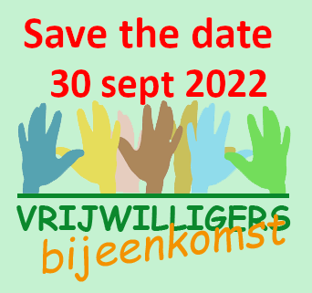 Vrijwilligersbijeenkomst op vrijdag 30 september 2022